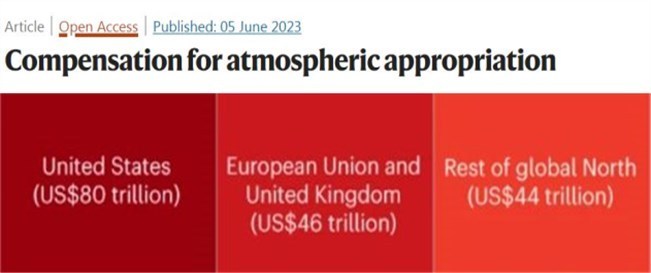 气候赔款！“这是美国欠世界其他国家的”