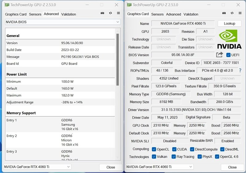 可能是3K价位最高颜值!七彩虹iGame RTX 4060 Ti Ultra W OC 8GB评测:性能不弱于RTX 3070