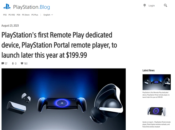 缩写“PSP”!索尼串流掌机售价定了:200美元