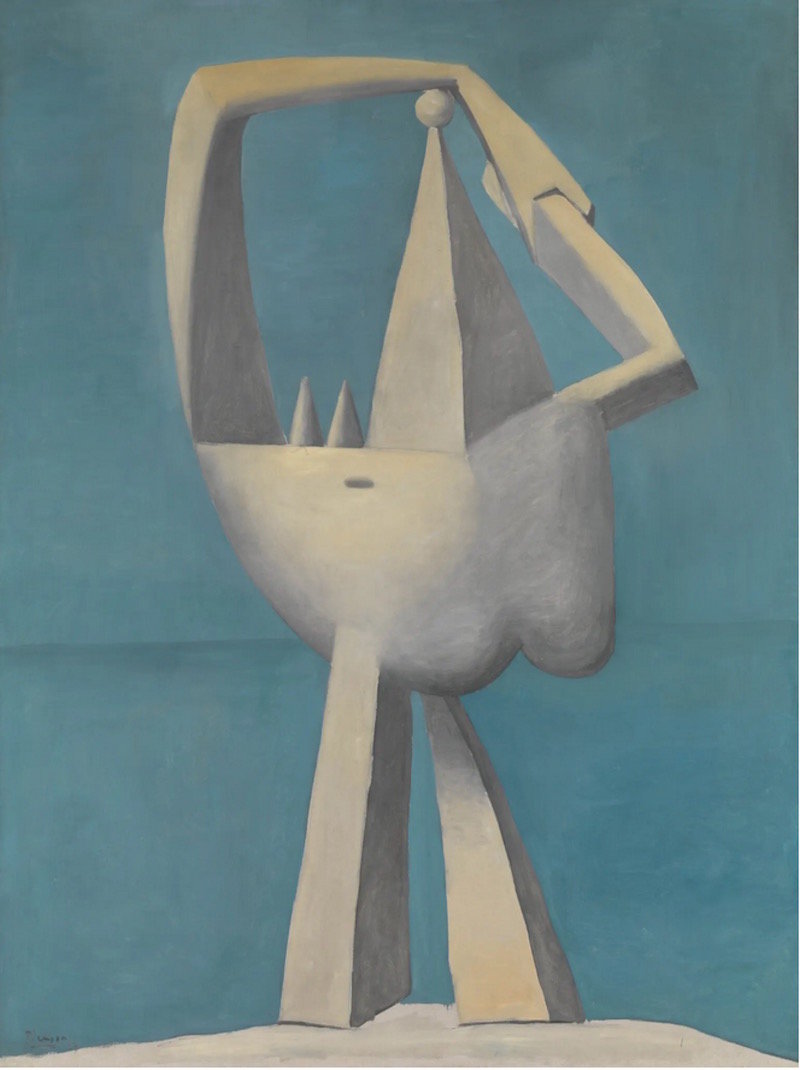 毕加索作品《站在海边的裸体（Nude Standing by the Sea）》，1929年