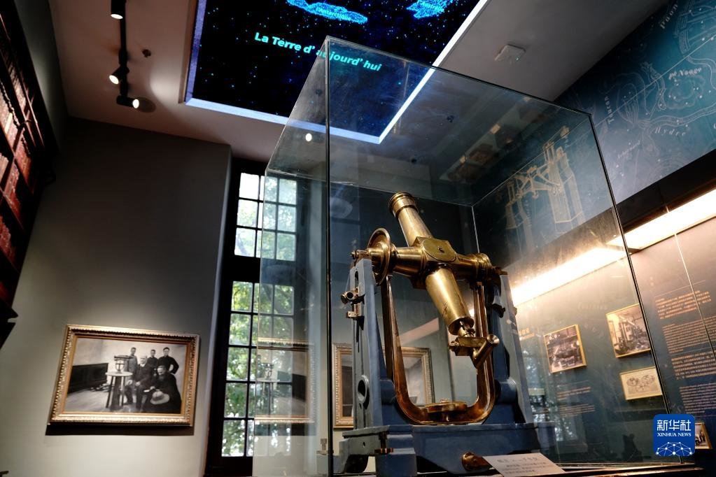 2月24日拍摄的上海天文博物馆子午仪观测室。