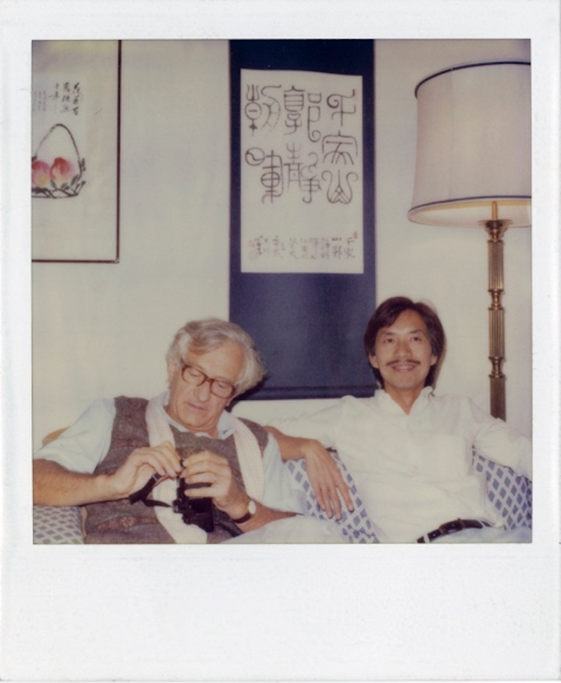 马克·吕布与刘香成，北京，1981年