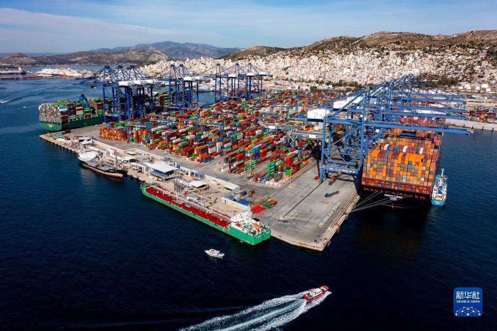 这是希腊比雷埃夫斯港集装箱3号码头（2022年2月19日摄）。新华社发（中远海运港口比雷埃夫斯码头有限公司供图）