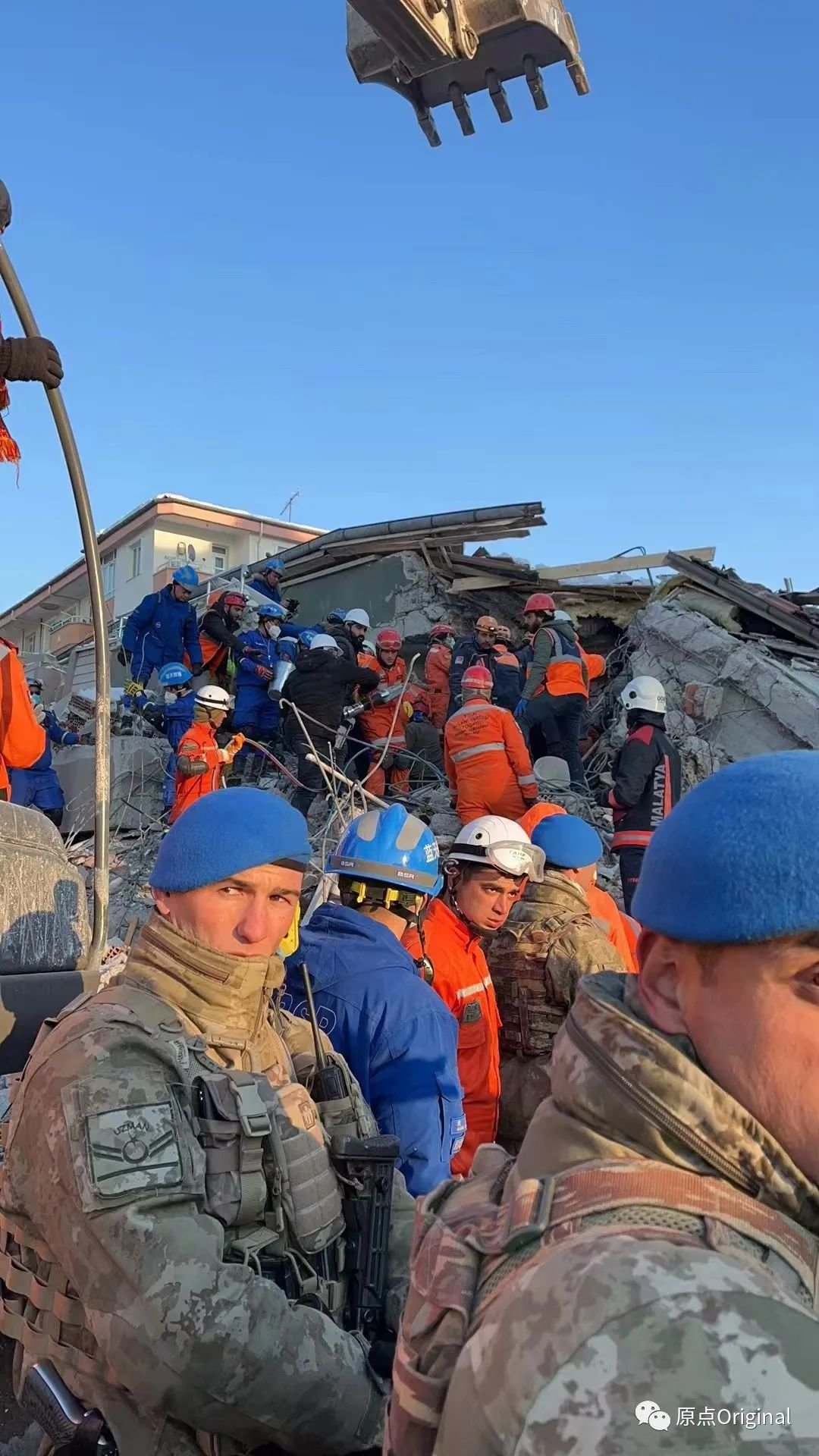 救援现场。受访者供图