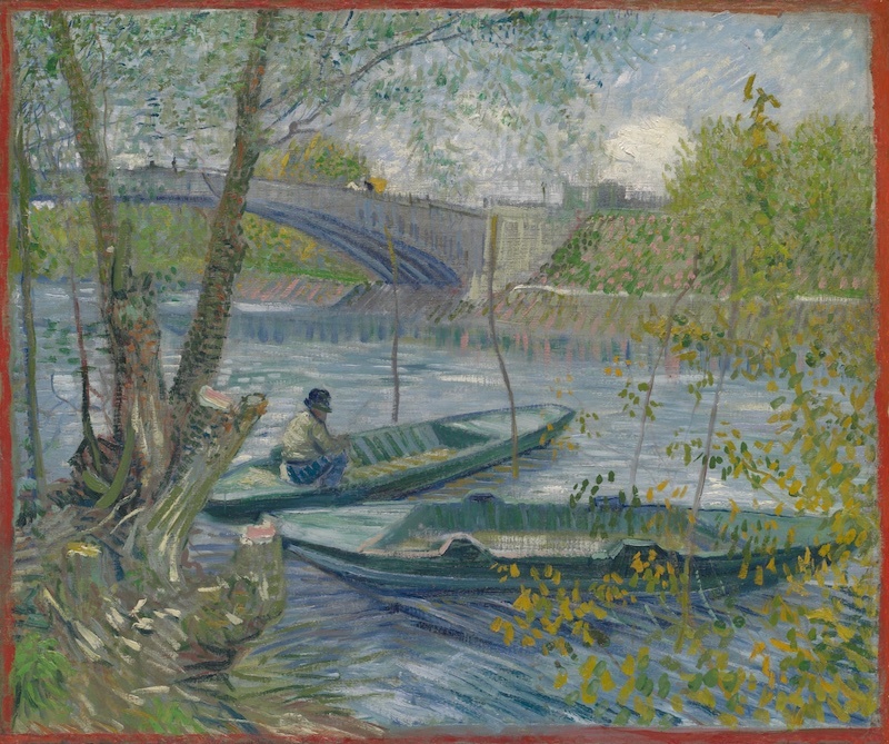 梵高，《春季垂釣》，1887，芝加哥藝術博物館