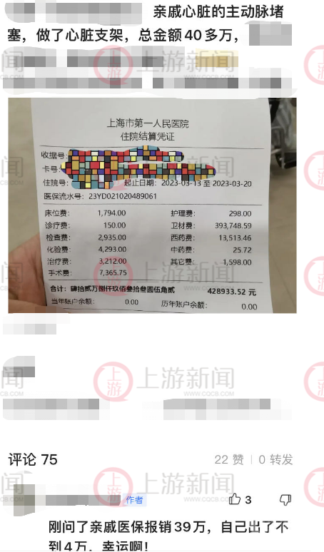 ▲住院“8天花费42万元”引发网友热议。