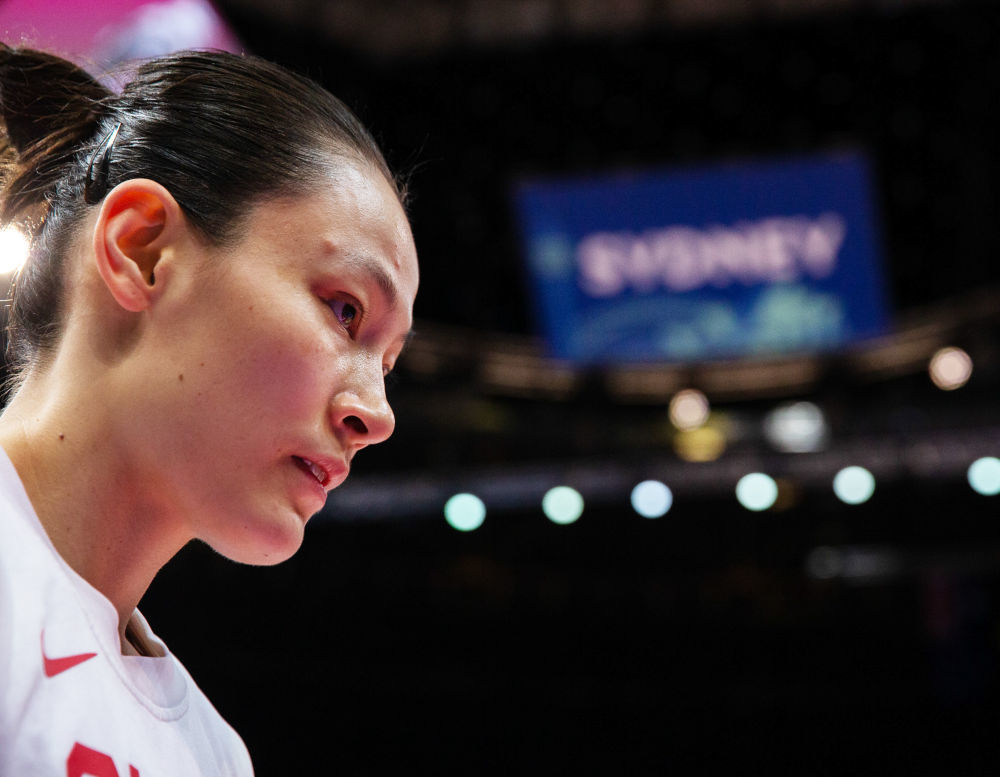 2022年10月1日，杨力维在女篮世界杯决赛前。新华社发（胡泾辰摄）