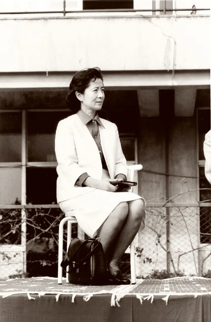 1978年，常沙娜在日本敦煌展览开幕式上。图/受访者提供