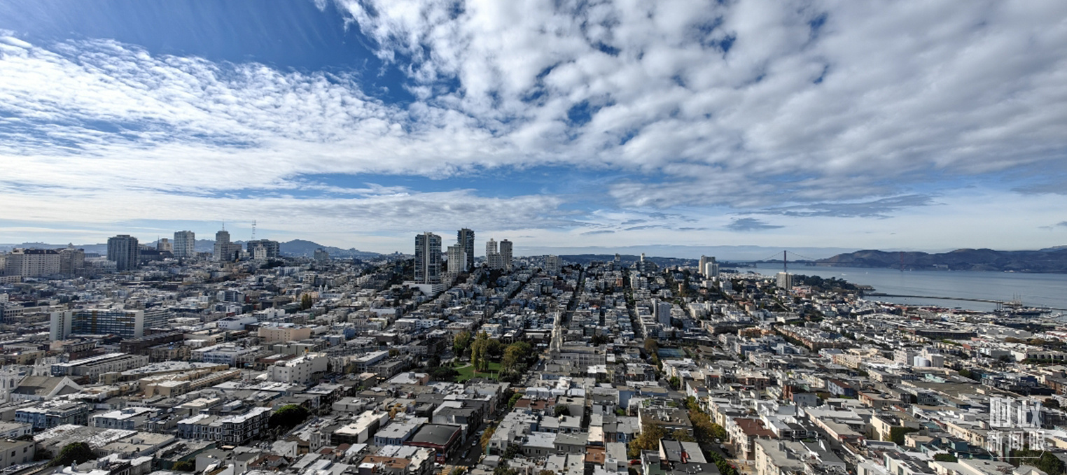 △俯瞰旧金山。(总台央视记者杨波拍摄)