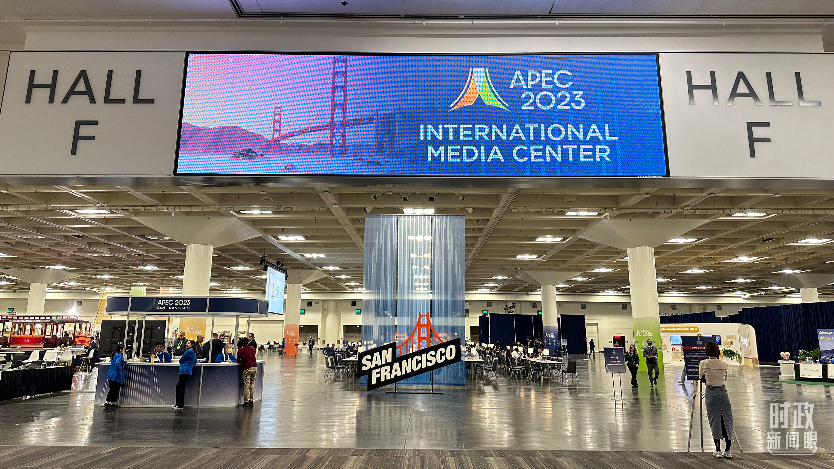 △APEC会议国际媒体中心。(总台国广记者时冉拍摄)