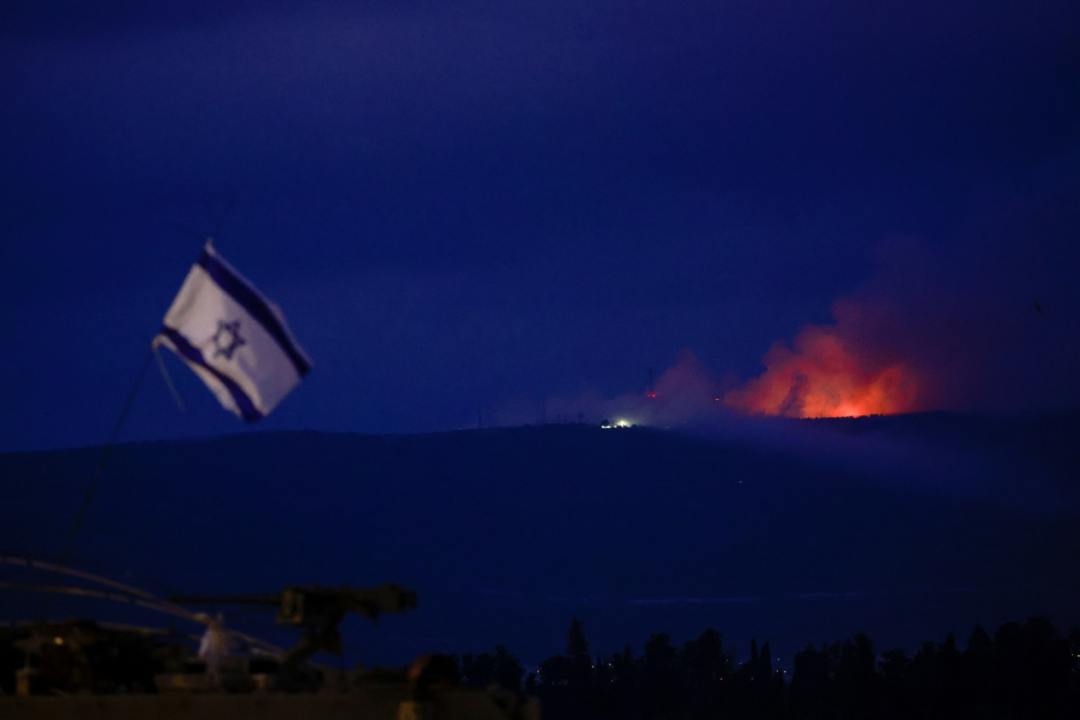 以色列与黎巴嫩临时边界地区发生冲突。图源：路透社