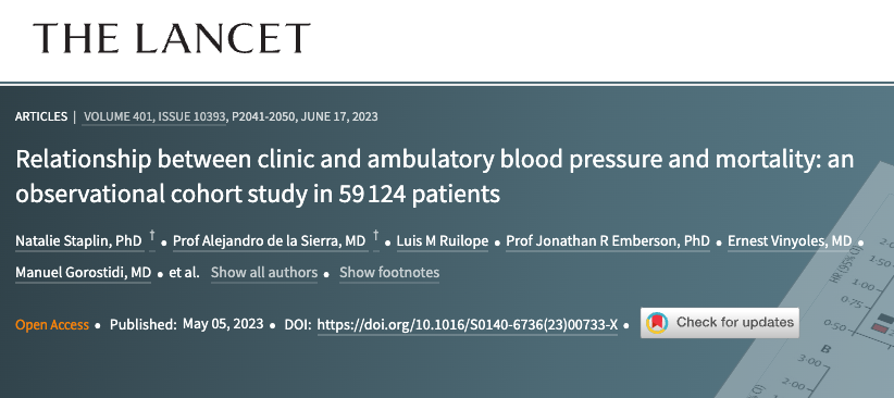 柳葉刀近 6 萬人研究：動態血壓比診室血壓更好預測死亡風險