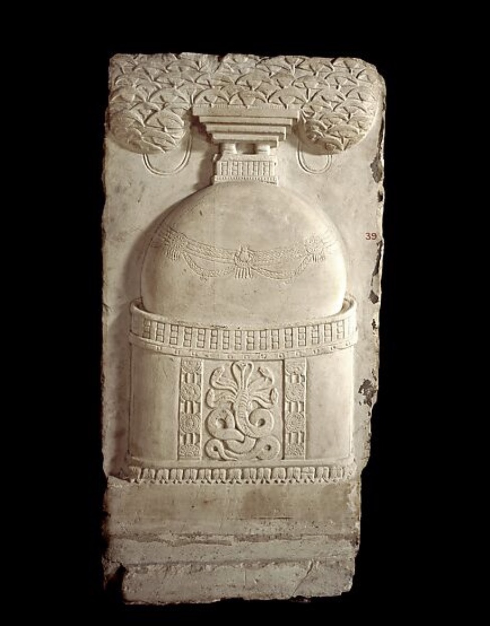 佛教艺术源于何处？纽约大都会展古印度“蛇与树”, image size:976x1246