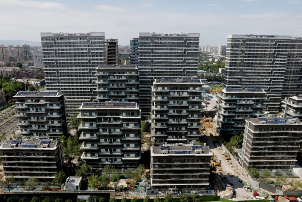 2023年7月，北京一处在建商品住宅。图源：央视新闻
