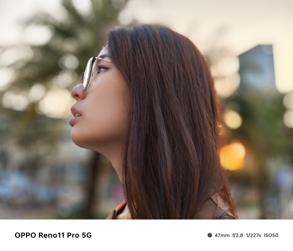 光学质感的虚化效果,OPPO Reno11系列人像虚化零距离体验