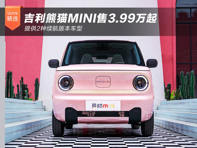 吉利熊猫mini售399万起 2种续航车型