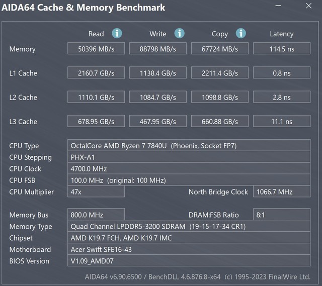 AMD锐龙7 7840U助力AI 多核性能提升20% 宏碁传奇Edge 16评测