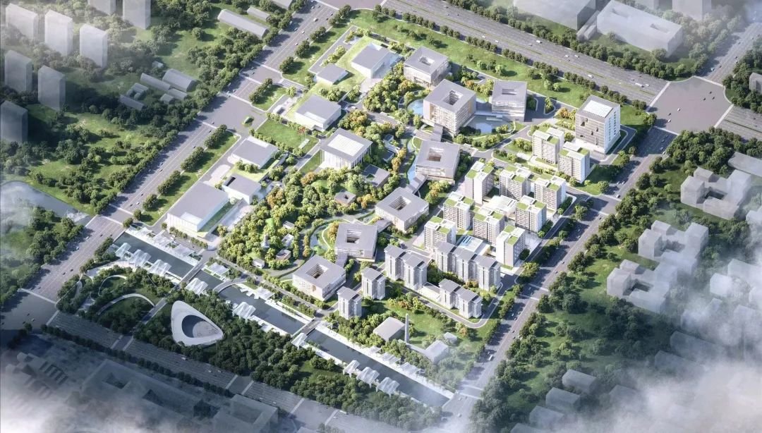 北京城市学院顺义校区三期效果图。