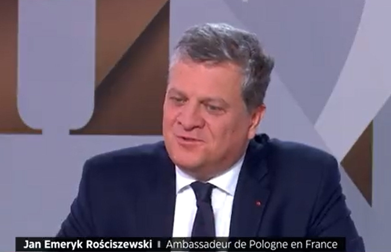 波兰驻法国大使罗希谢夫斯基 视频截图