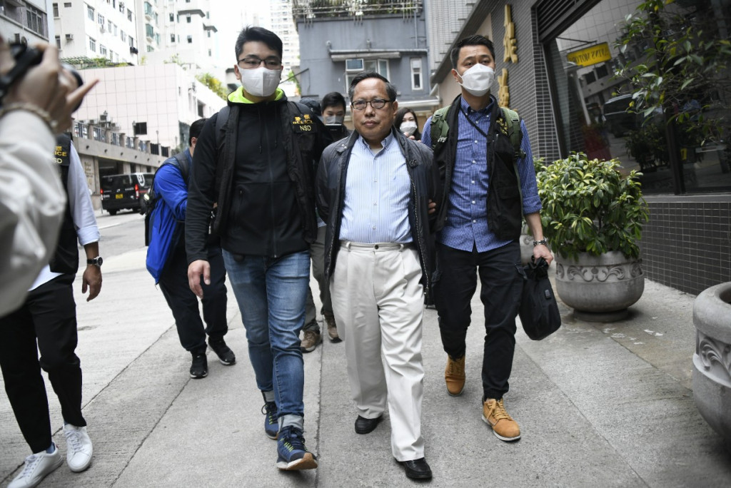 何俊仁3月21日被香港警方国安处拘捕。（图片来源：香港星岛网）