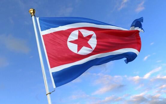 朝鲜国旗 资料图 图源：视觉中国