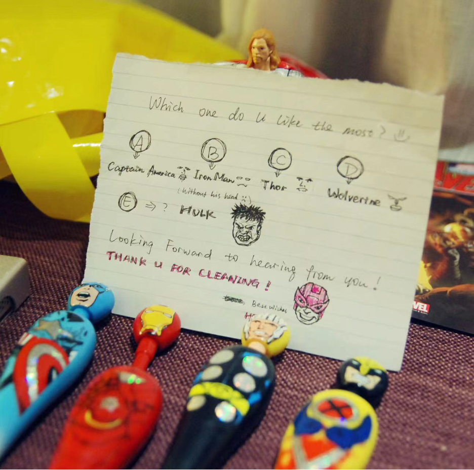 头像就是当时留的纸条