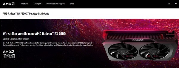 16GB显存硬刚RTX 4060?AMD RX 7600 XT官方偷跑