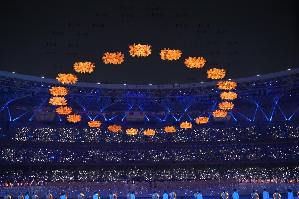 10月22日，杭州第4届亚洲残疾人运动会开幕式在杭州奥体中心体育场举行。