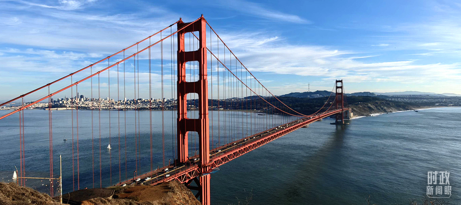 △旧金山,金门大桥。(总台央视记者杨波拍摄)