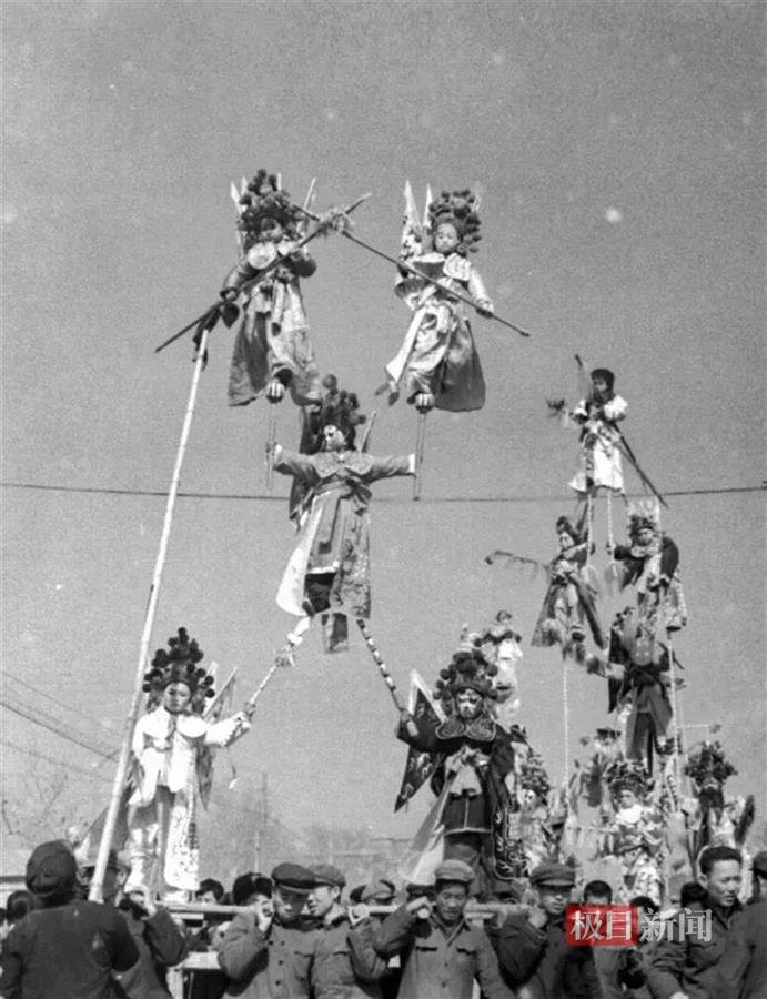 西安冯村社火又名“射虎”(来源:受访者供图)