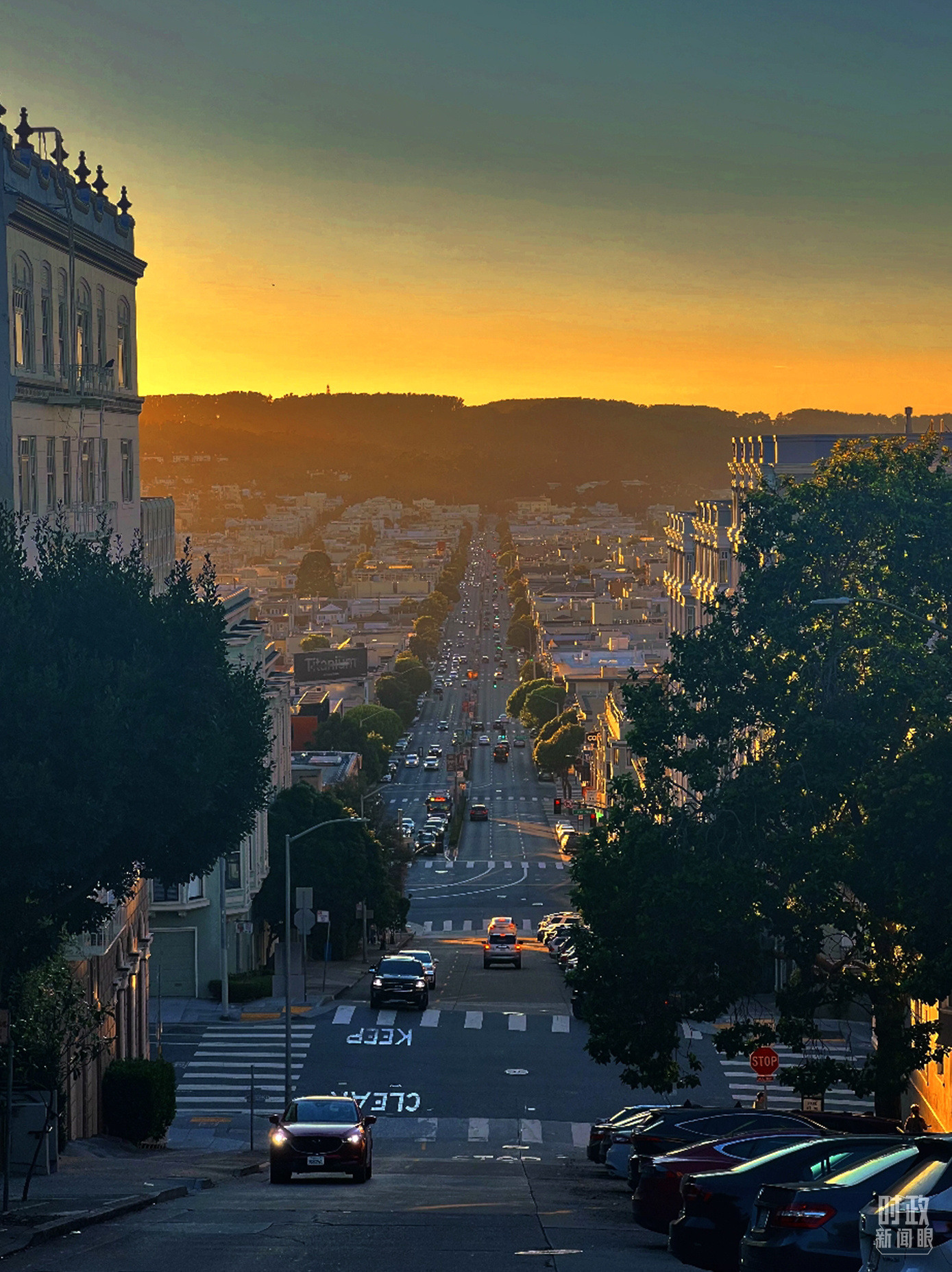 △旧金山街景。(总台央视记者程铖拍摄)