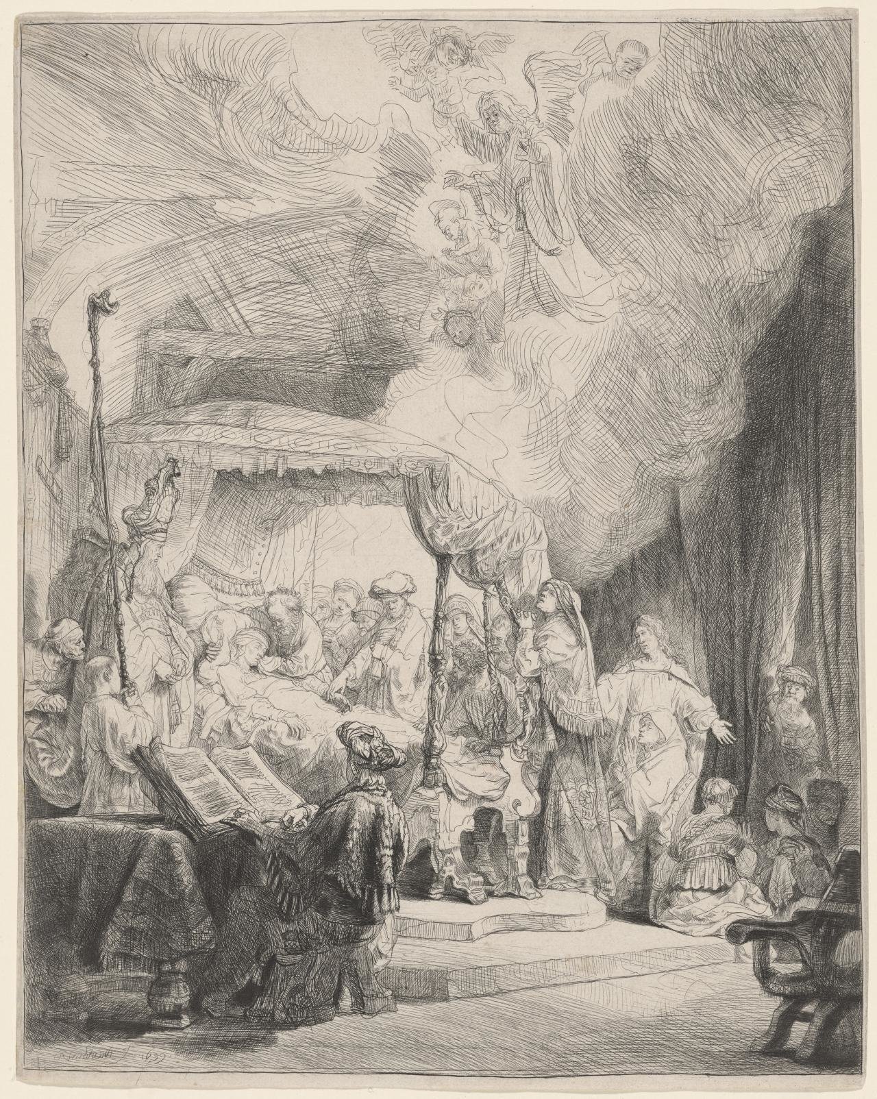 伦勃朗，《圣母马利亚之死》，1639年，维多利亚国立美术馆藏