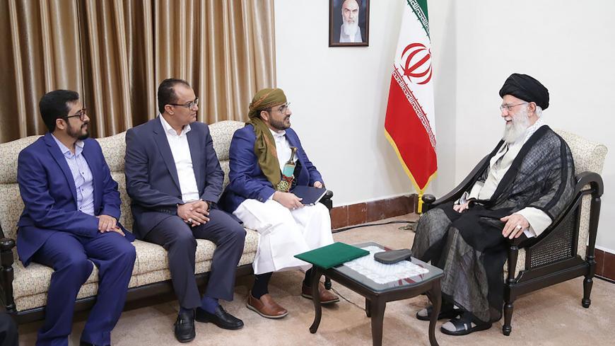2019年，伊朗最高领导人哈梅内伊与胡塞武装代表会谈。