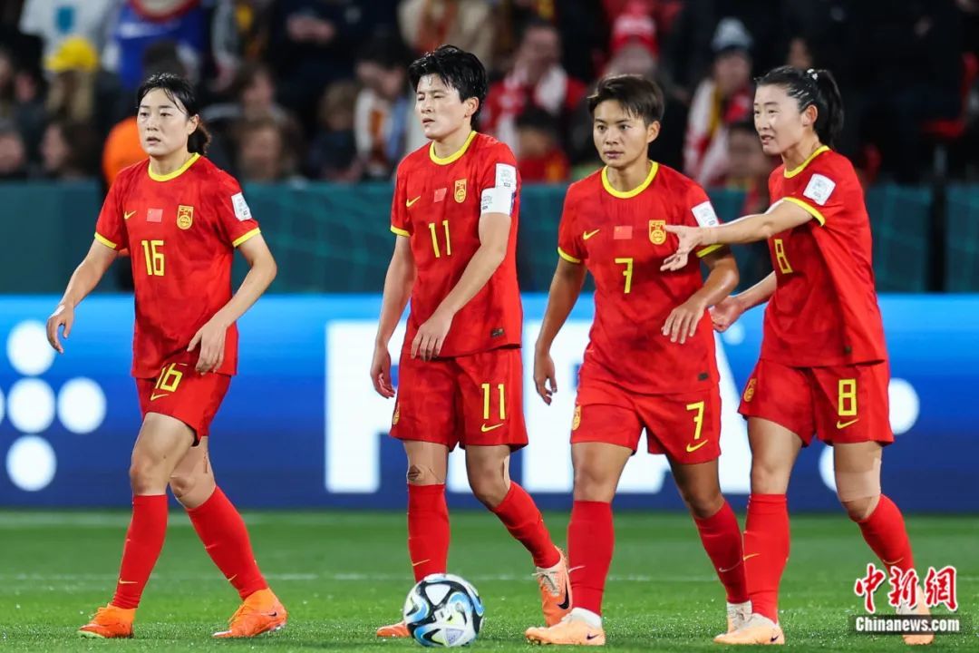中国女足在比赛中。图片来源：视觉中国