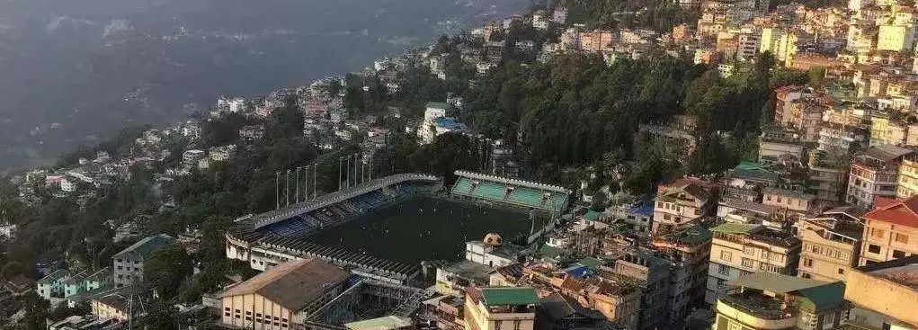 ▲锡金依山而建的民居