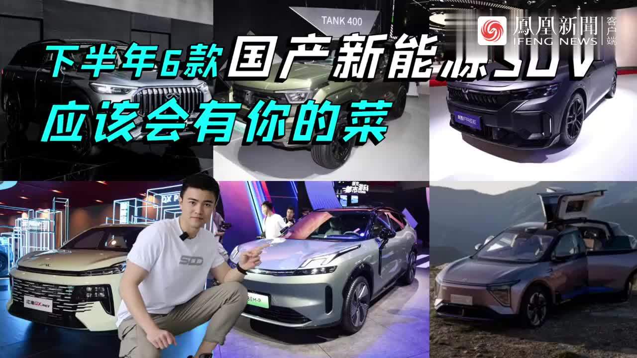 别着急下单！这6款国产新能源SUV下半年来袭，应该会有你的菜