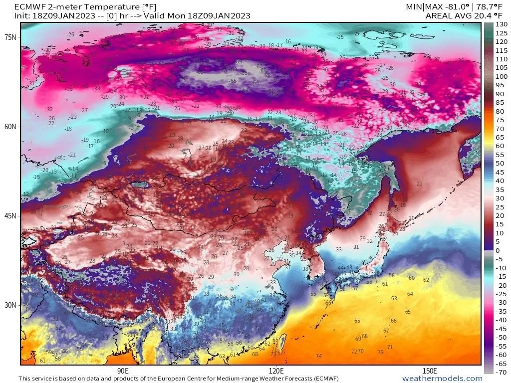weathermodels网站气候监测图