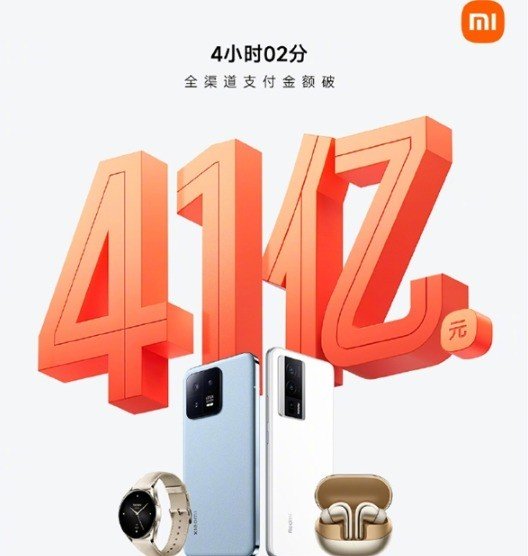 小米618开门红:4小时全渠道支付破41亿