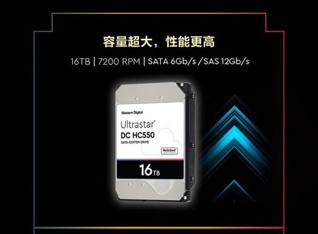 超大满足!西数16T硬盘1599元