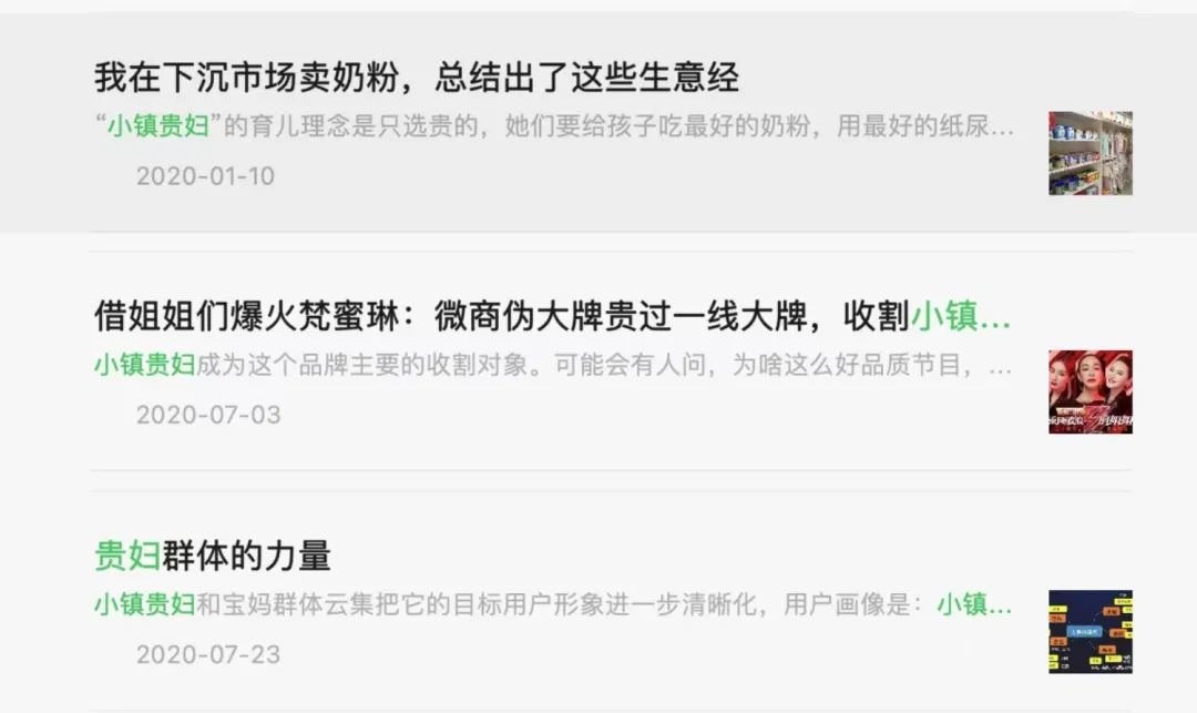 对小镇贵妇消费行为的分析文章