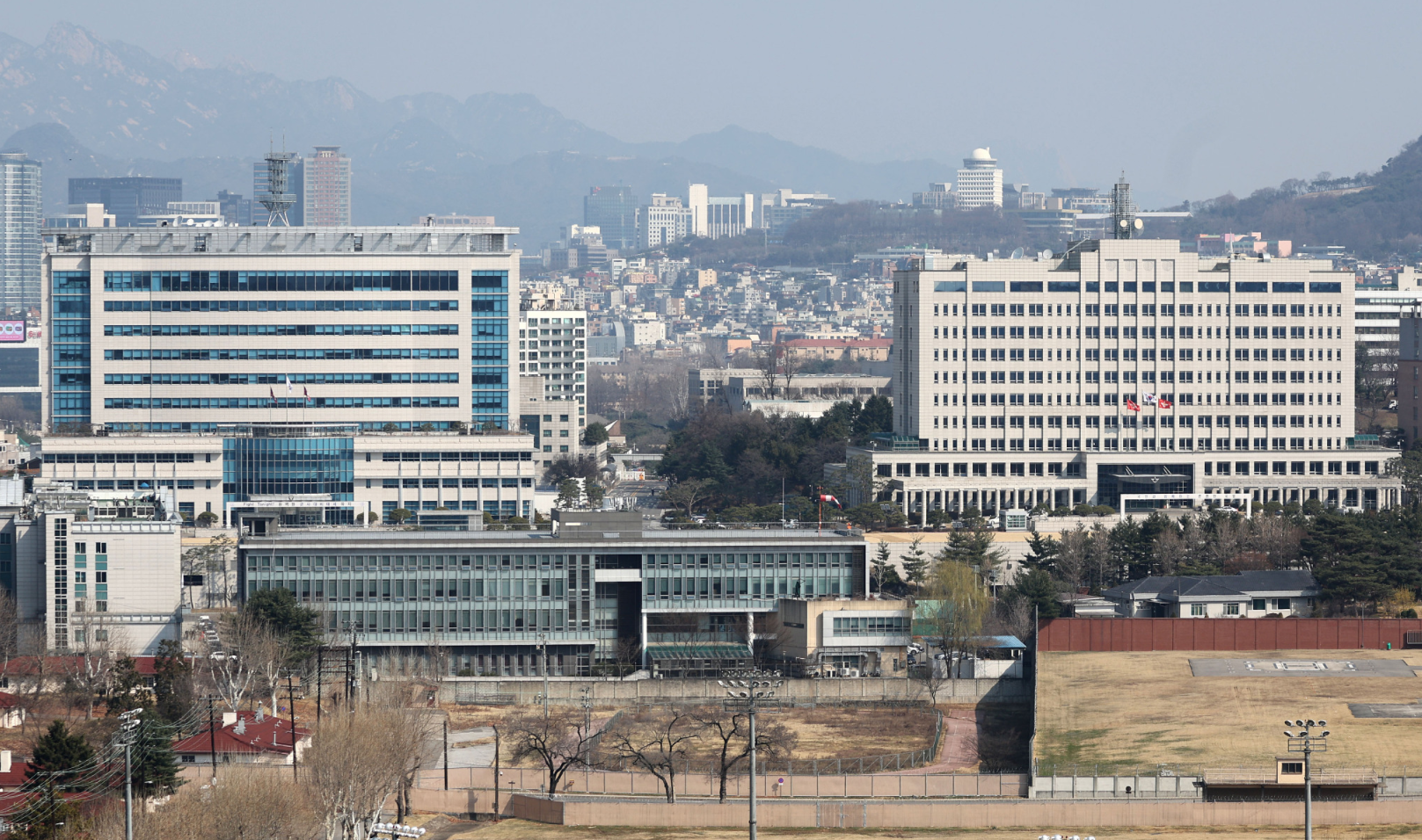 韩国首尔，韩国国防部大楼。资料图