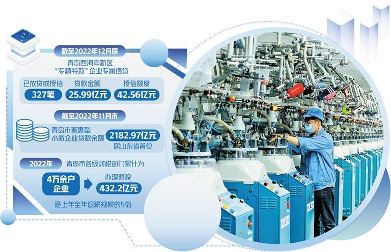 山东省青岛市即墨区即发集团有限公司工人在生产出口的纺织产品。梁孝鹏摄