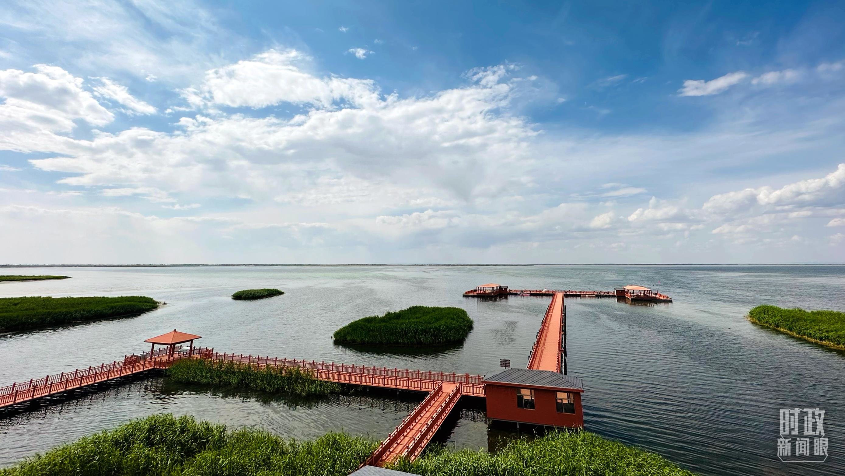 △乌梁素海。（总台央视记者范一鸣拍摄）