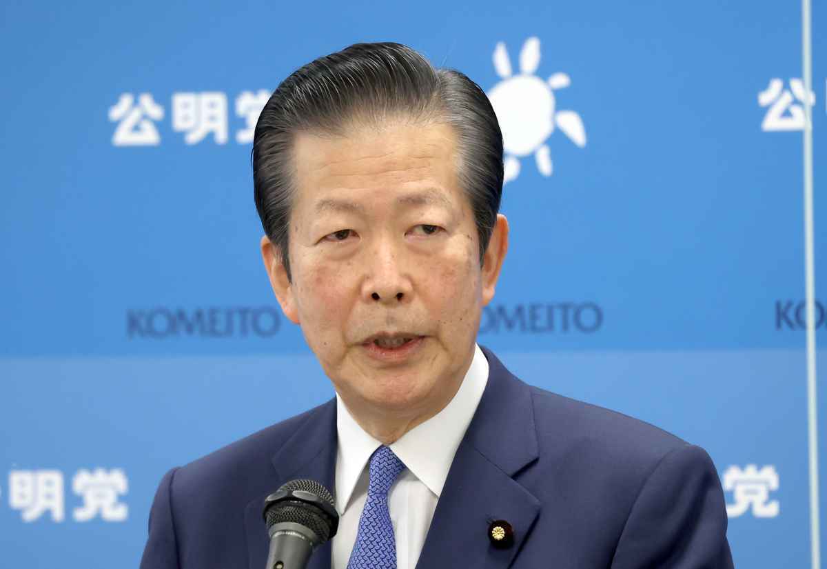 日本公明党党首山口那津男，图自日媒
