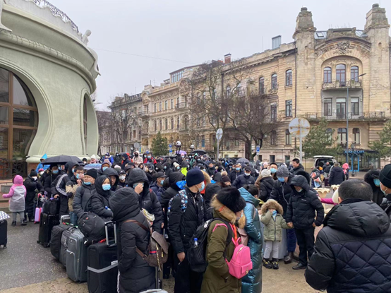 ◆俄乌战争爆发,大使馆帮助撤侨。