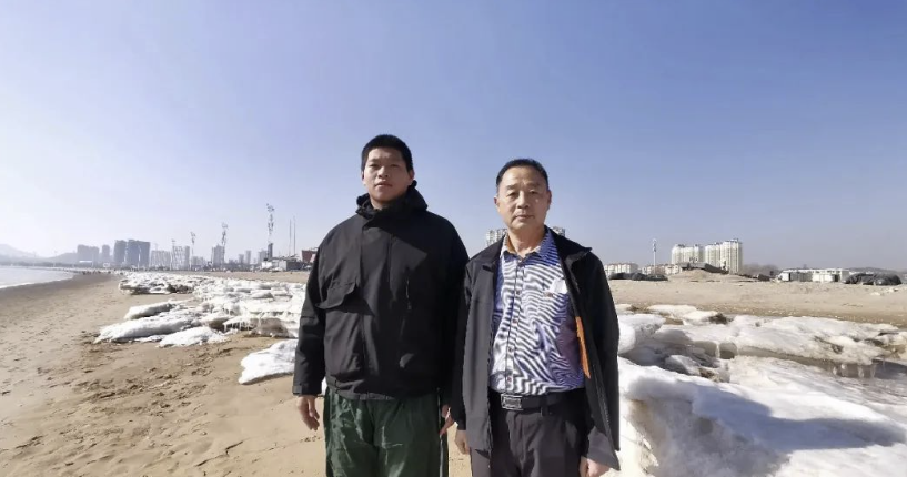 ↑唐玉满和孙爱民