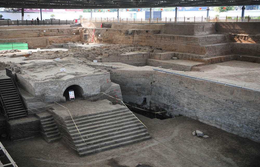 这是开封北宋州桥遗址（2023年6月20日摄）。新华社记者 张浩然 摄