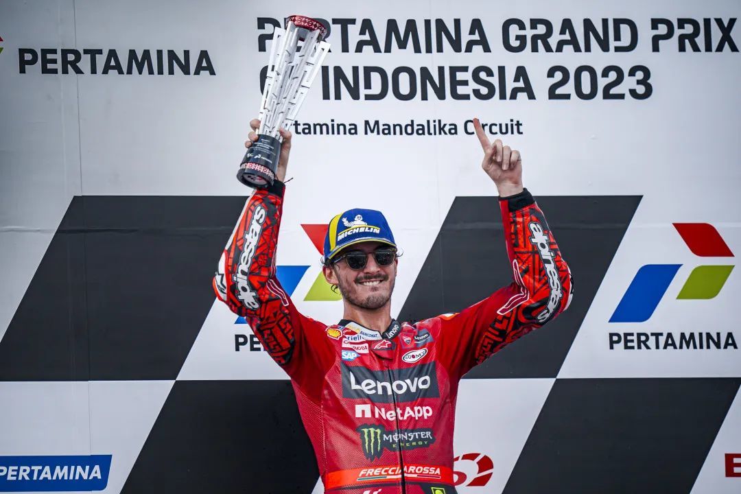 bagnaia 创造历史,成功卫冕 2023 赛季 motogp 车手年度世界总冠军