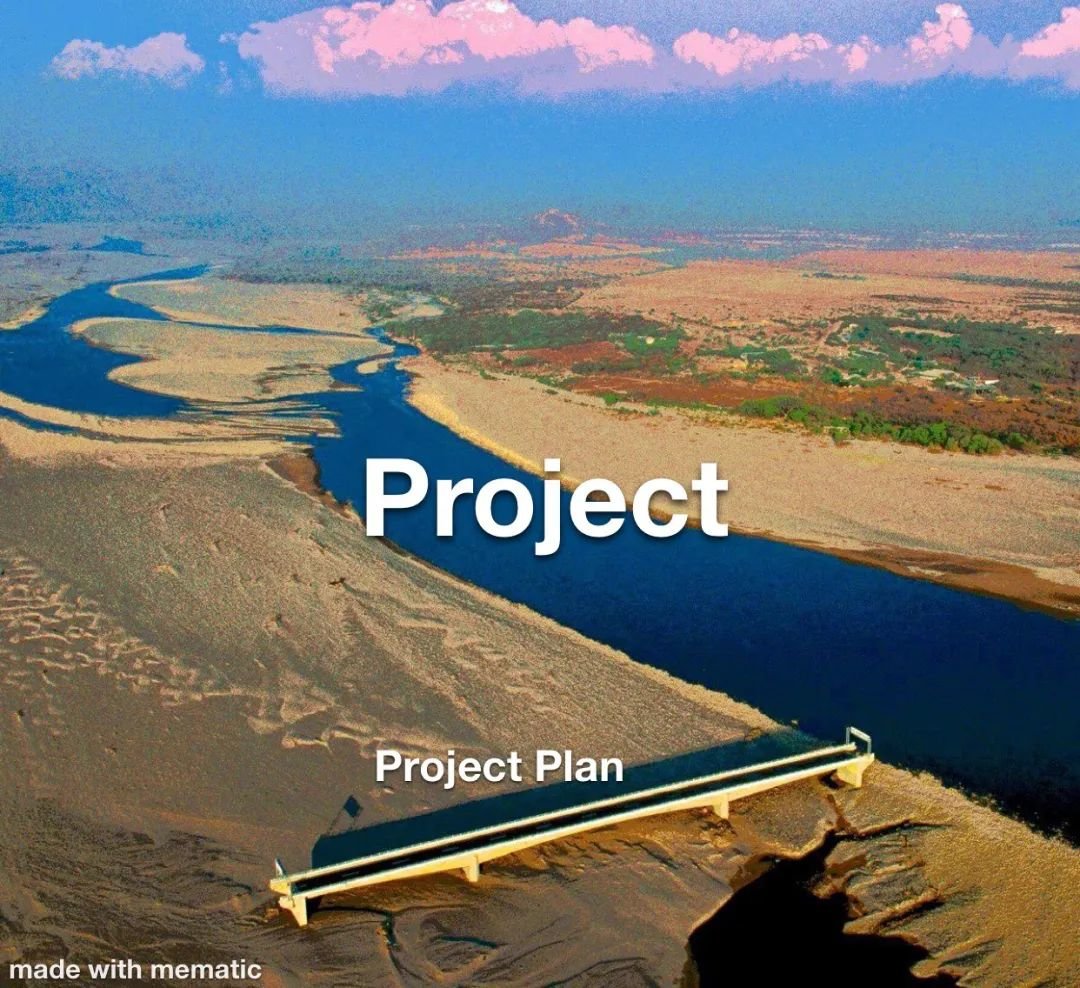 比如这个。桥:项目计划;河:项目。