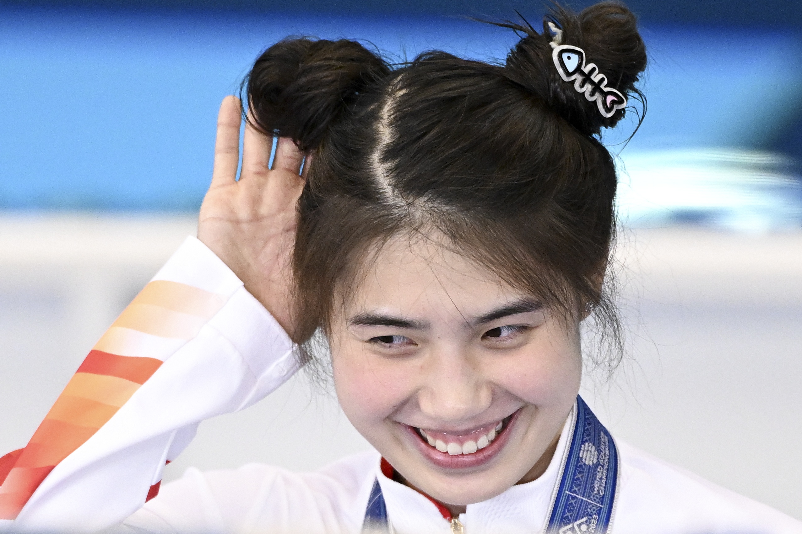 7月29日，张雨霏在女子50米蝶泳决赛中获得亚军，并打破该项目亚洲纪录。新华社记者许畅摄